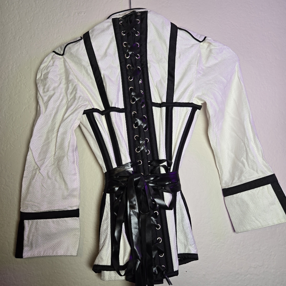 Steampunk Double Breasted Corset Jacket - Picture 5 of 8